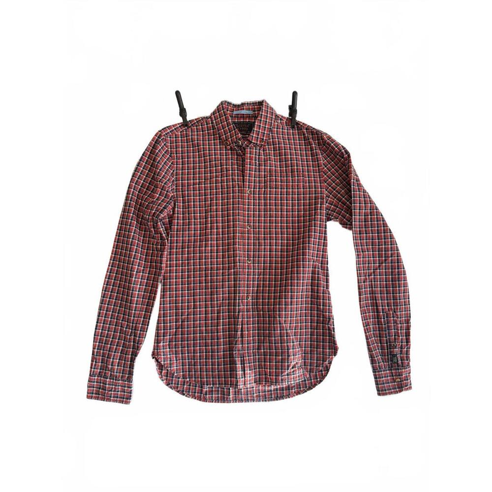 Scotch & Soda Plaid Button-Up Shirt Sz Small